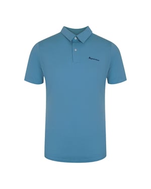 Aquascutum Active Katoenen Poloshirt In Dry-fit-stijl, Avio Blauw