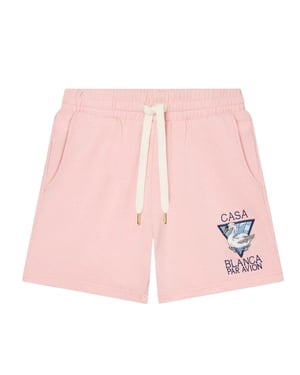 Casablanca Geborduurde Casablanca Par Avion Roze Short