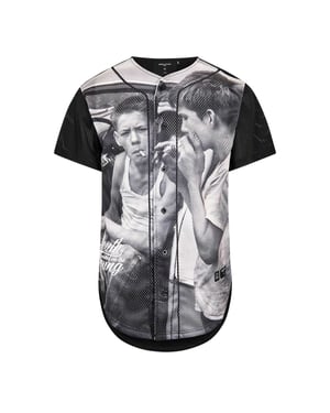 Criminal Damage Basketbalshirt van mesh met fotoprint voor heren en jongeren (Grijs)