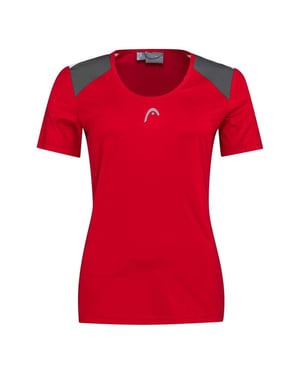 Head Dames/Dames Club 22 Tech T-shirt (Rood)