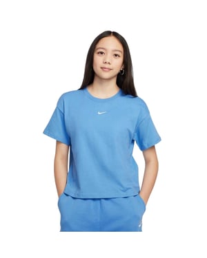 Nike Meisjes Swoosh Regular T-Shirt (Blauw)