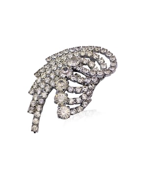 Dolce & Gabbana metalen broche met kristallen