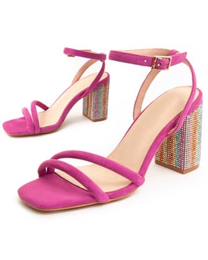 Montevita Heel Sandal Sanndarey7 in Fuchsia