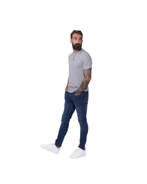 Firetrap Heren Denim Skinny Jeans (Donkere wasbeurt)