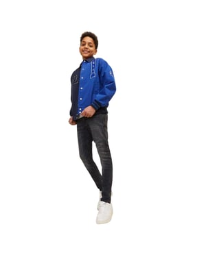 Jack And Jones Jongens Denim Skinny Jeans (Zwarte denim)