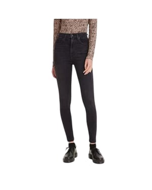 Levis Dames/Dames Mile High Super Skinny Jeans in katoenmix (Donkere grond)