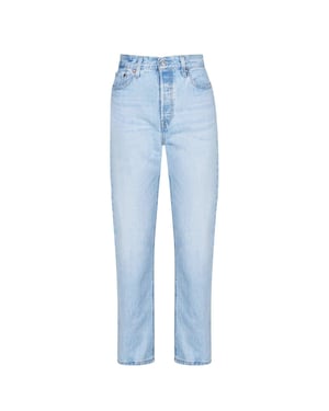 Levis Damesjeans 501 met rechte pijpen en enkellengte (Ojai Luxor)