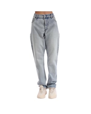 Diesel Heren Slim Jeans Katoen (Blauw)