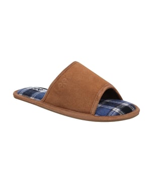 Lee Radcliff-slippers van geruit leer voor heren (Tan)