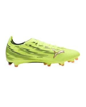 Puma Heren Ultra 5 Match Stevige Grond Voetbalschoenen (Geel/zwart)