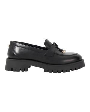 Dune London Garretts leren loafers voor dames (Zwart)