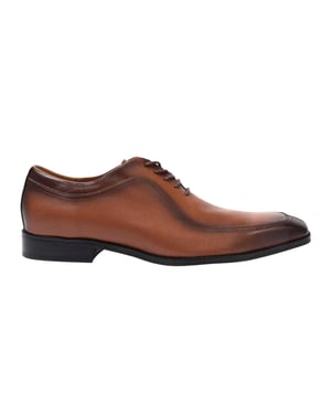 Giorgio Herenformele schoenen met lage hak van volnerfleer (Bruin)