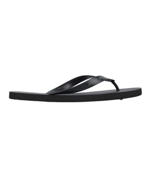 Jack Wills Unisex rubberen casual platte teenslippers voor volwassenen (Zwart)