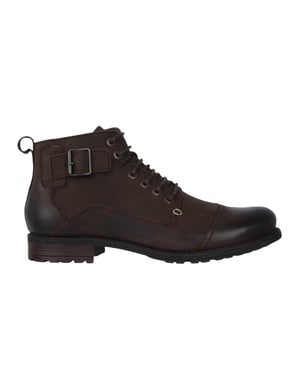 Firetrap Heren Webb gesp detail laarzen (Bruin)