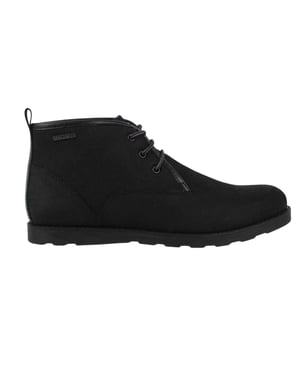 Firetrap Heren suède platte woestijnlaarzen (Zwart)