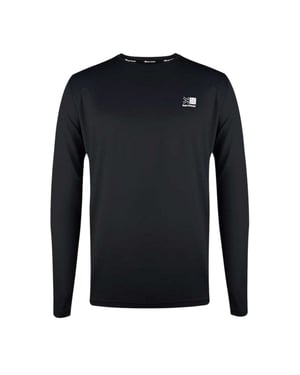 Karrimor Heren-T-shirt met lange mouwen en reflecterende details (Zwart)