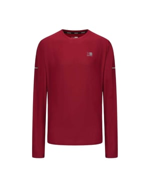 Karrimor Heren-T-shirt met lange mouwen en reflecterende details (Bes)