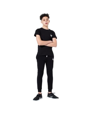Hype Kinderen/Kinderen Script Joggers (Zwart)