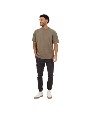 Brave Soul Heren Cargo Joggingbroek (Donkergrijs)