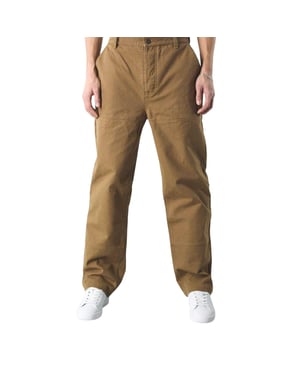 Pretty Green Katoenen Cargo Broek Heren (Bruin)