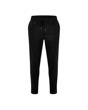 Boss Heren Slim Broek Katoenmix (Zwart)