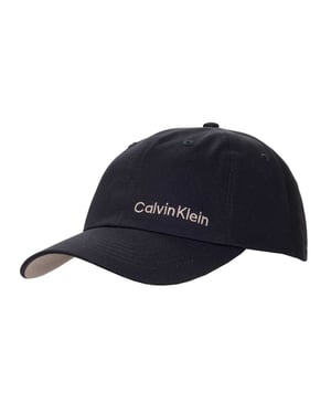 Calvin Klein Heren Logo Gebogen Piek Golf Dad Hat (Marine)