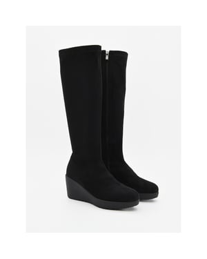 Purapiel Wedge Boot Bro2 Zwart