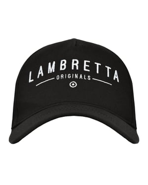 Lambretta Baseballpet van katoenmix (Zwart)