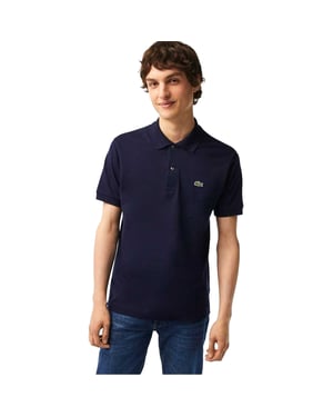 Lacoste Klassiek poloshirt met korte mouwen voor heren (Marine)