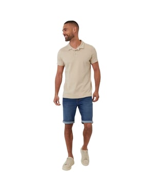 Threadbare Heren Kirkby Poloshirt (Steen)