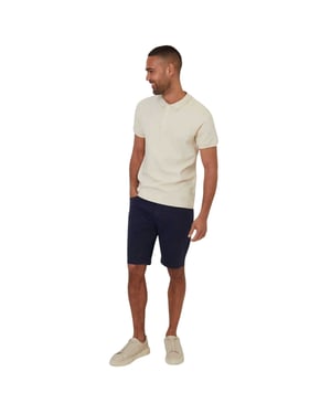 Threadbare Caswell-poloshirt voor heren (Havermelk)