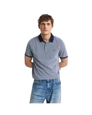 Gant Heren Oxford Regular Poloshirt (Marineblauw)