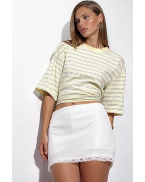 Hooggetailleerde Bodycon Pailletten Minirok