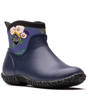 Muck Boots Muckster II Enkellaarsjes Dames Navy Rubber Wellington Boots