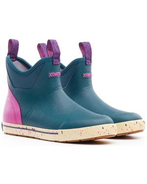 Xtratuf Enkel Deck Camp Laars Rubber Dames Teal Wellington Boots
