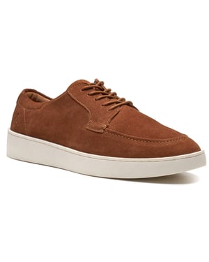 Hush Puppies Riven Veterschoenen uit Leer voor Heren in Tan