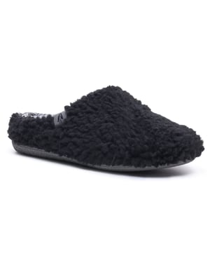 Hush Puppies Goede Textiel Dames Zwarte Slippers