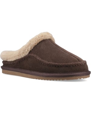 Hush Puppies Anika Suède Dames Chocolade Slippers