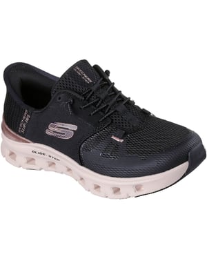Skechers Glide-Step Pro Radiant Stride Dames Zwart Mesh/Roségouden Accent Sneakers