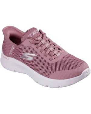Skechers GO WALK Flex Grand Entry Textiel Dames Roze Textiel/Trim Sneakers