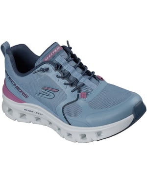 Skechers Glide-Step Pro Textiel Dames Slate Mesh/Magenta Trim Sneakers
