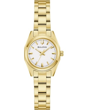 Bulova Surveyor Mini Dames Horloge Goudkleurig 97L190
