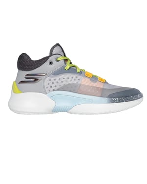 Skechers Resagrip Speckle basketbalschoenen voor heren (Grijs/Wit)