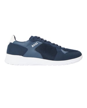 Boss Extreme-sneakers met logo voor heren (Donkerblauw)