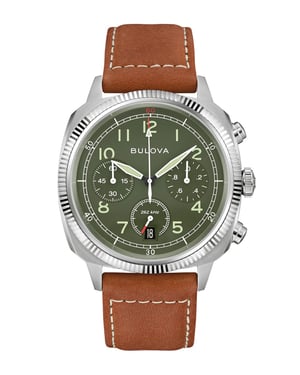Bulova Military Vwi Special Edition Heren Horloge Bruin 96B482