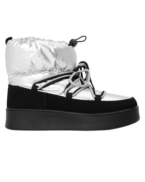 Steve Madden Zienna-sneeuwlaarzen met blokhak voor dames (Zilver)