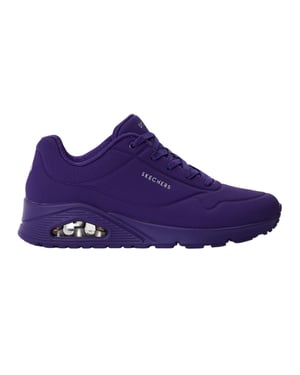 Skechers Dames Durabuck Uno Sneakers (Paars)
