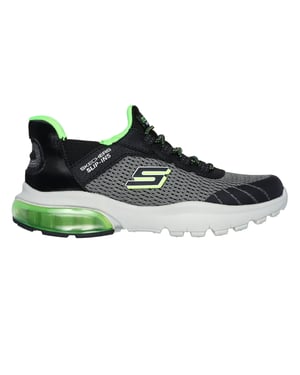 Skechers Razor Air voor kinderen – Hyper-Brisk instapschoenen (Houtskool/zwart)