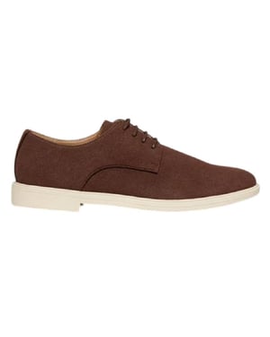 Threadbare Axelle platte Oxford-schoenen voor heren (Chocolade)