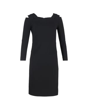 Roland Mouret midi-jurk in zwart polyester